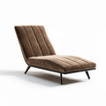 Contemporary gray upholstered chaise lounge chair for modern living spaces